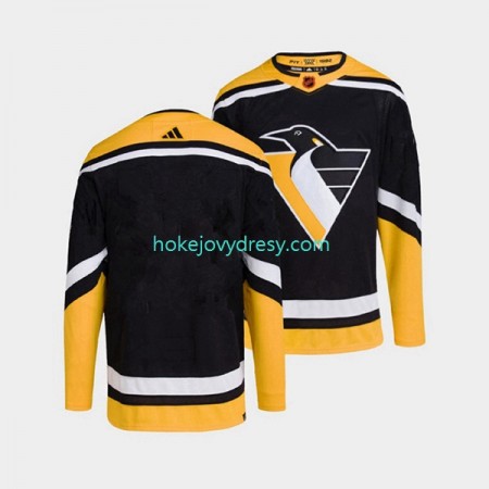 Pánské Hokejový Dres Pittsburgh Penguins Blank Adidas 2022-2023 Reverse Retro Černá Authentic